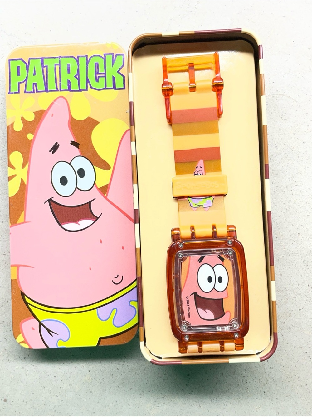VTG 2004 Burger King Spongebob Squarepants Patrick Star Digital Wrist Watch NWOT